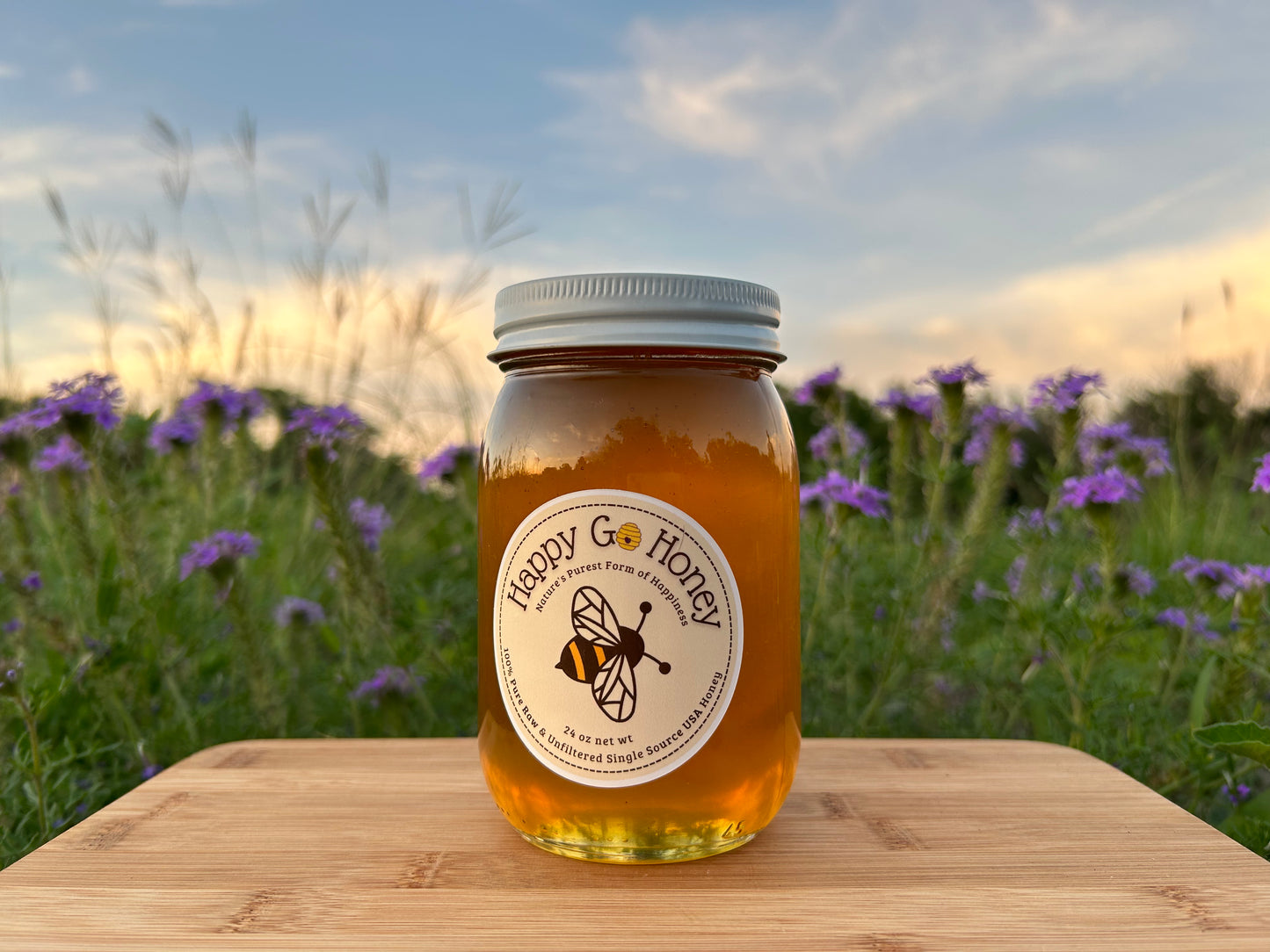 24 oz Raw Unfiltered Honey